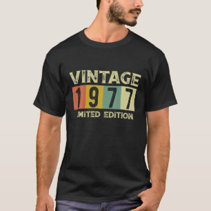 Camiseta Vintage 1977 Limited Edition 44th Birthday