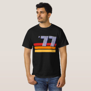 Camiseta Vintage 1977 Retro Raya Sol Cumpleaños 50
