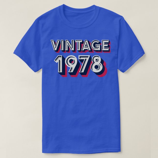 Camiseta Vintage 1978 (Diseño del anverso)