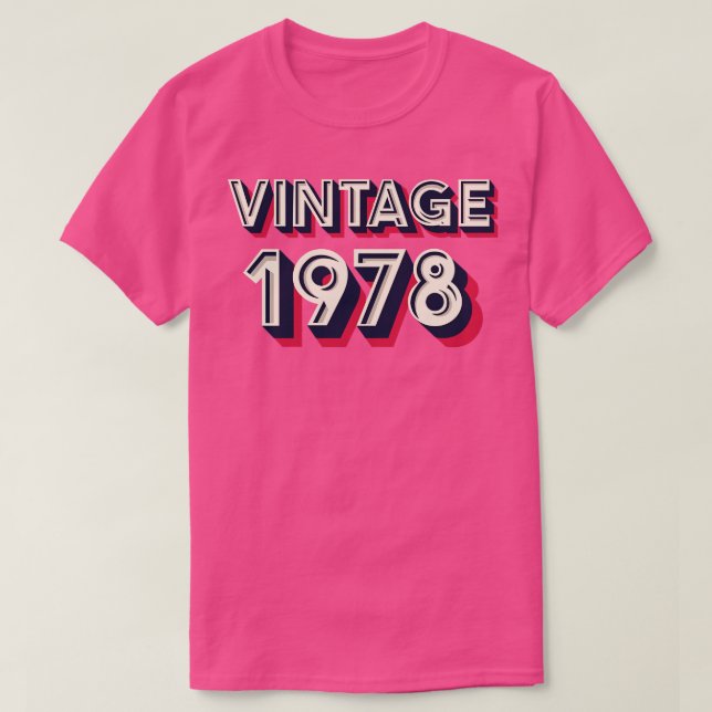 Camiseta Vintage 1978 (Diseño del anverso)