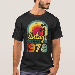 Camiseta Vintage 1978 44 años Hombres y mujeres de edad 44º