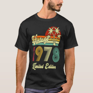 Camiseta Vintage 1978 45 años de edad 45º cumpleaños