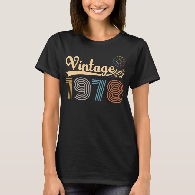 Camiseta vintage 1978 birthday (Anverso)