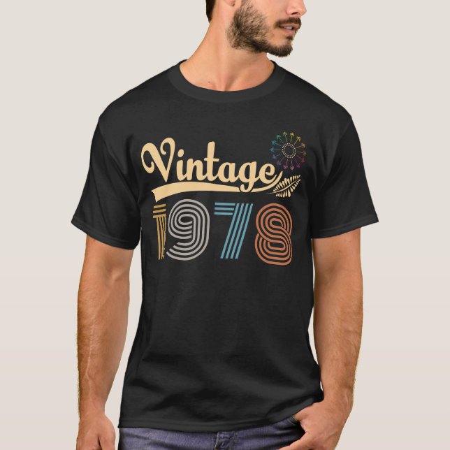 Camiseta vintage 1978 birthday (Anverso)