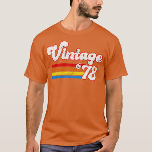 Camiseta Vintage 1978 Birthday Shirt Retro 78 Birthday Shir