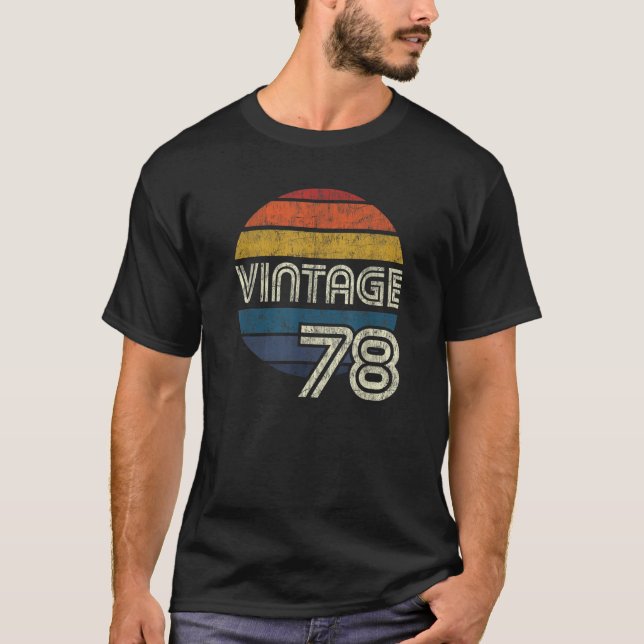 Camiseta Vintage 1978 Cumpleaños (Anverso)