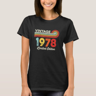 Camiseta Vintage 1978 Hombres Mujeres Nacidas En 1978