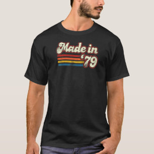 Camiseta Vintage 1979 42º Cumpleaños Hecho En 1979 Nacido E