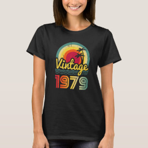 Camiseta Vintage 1979 43 años Hombres y mujeres 43 años