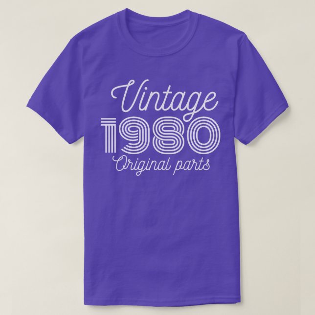 Camiseta Vintage 1980 1 (Diseño del anverso)