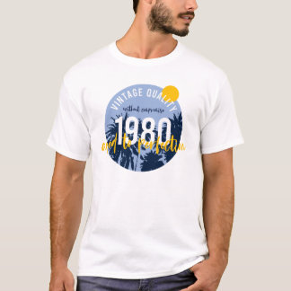 Camiseta Vintage 1980 Aged to perfection