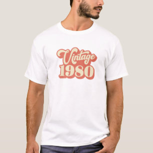 Camiseta Vintage 1980 Regalos de 40 años 40 cumpleaños