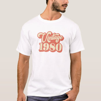 Camiseta Vintage 1980 Regalos de 40 años 40 cumpleaños