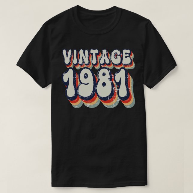Camiseta Vintage 1981 (Diseño del anverso)