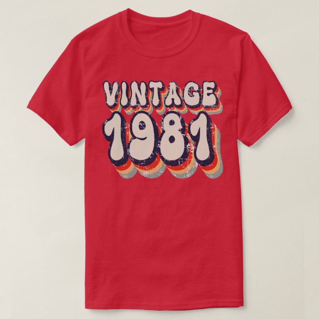 Camiseta Vintage 1981 (Diseño del anverso)