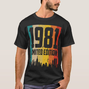 Camiseta Vintage 1981 Limited Edition 40th Birthday Awesome