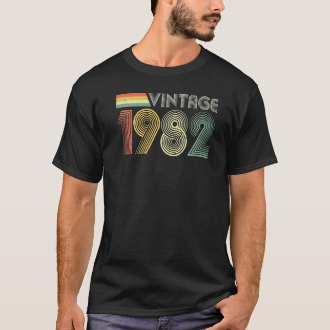 Camiseta Vintage 1982 40th Birthday Essential (Anverso)