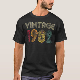 Camiseta Vintage 1982 40th Birthday Retro de 40 años