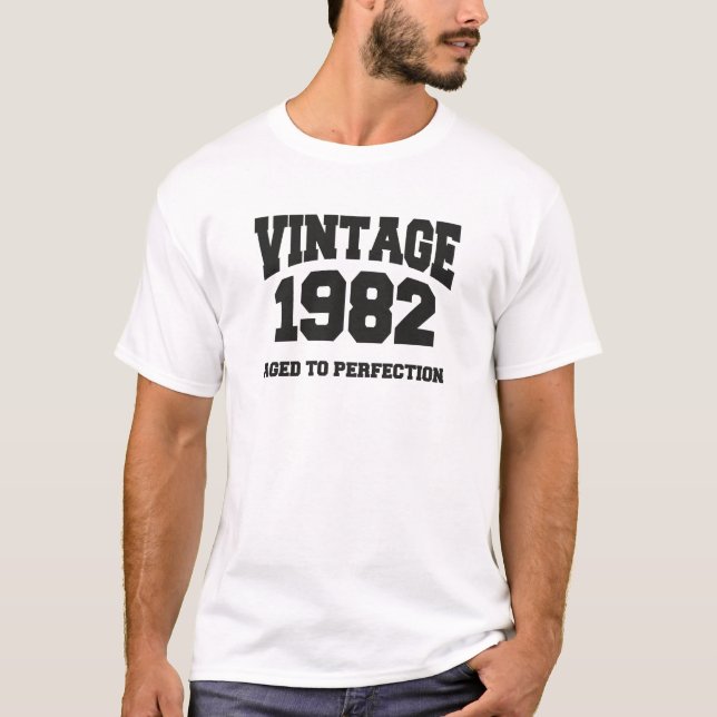 Camiseta Vintage 1982 - Aged to perfection (Anverso)