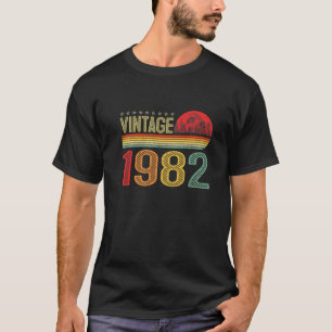 Camiseta Vintage 1982 Bday 40 Años Funny 40º Cumpleaños