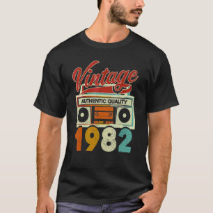 Camiseta Vintage 1982 Calidad Auténtica 1982 40º cumpleaños