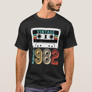 Camiseta Vintage 1982 Regalos de 40 años 40 Birthday Casset