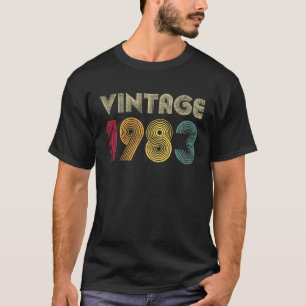 Camiseta Vintage 1983 40th Birthday 40 Years Old Men