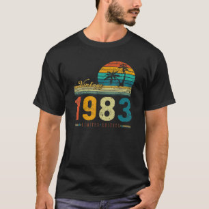 Camiseta Vintage 1983 40th Birthday 40 Years Old Men