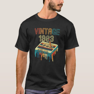 Camiseta Vintage 1983 40th Birthday Men Mujeres de 40 años