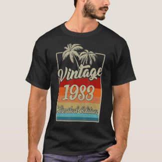 Camiseta Vintage 1983 Hecho En 1983 40º Cumpleaños 40 Año O