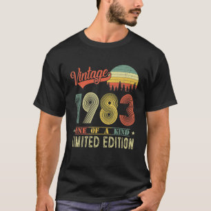 Camiseta Vintage 1983 Limited Edition 40 Years Old 40th