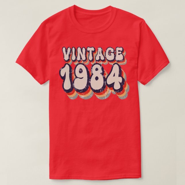 Camiseta Vintage 1984 (Diseño del anverso)