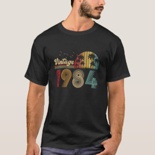 Camiseta Vintage 1984 40th Birthday Gift Men Women 40 year