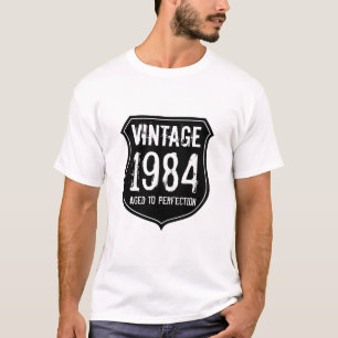 Camiseta vintage 1984 envejecida a la perfección p