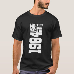 Camiseta Vintage 1984 Hombres de 40 años mujeres 40 Bir