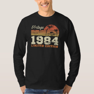 Camiseta Vintage 1984 Limited Edition 40th Birthday