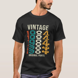 Camiseta Vintage 1984 Piezas originales retro Funny 40th Bi