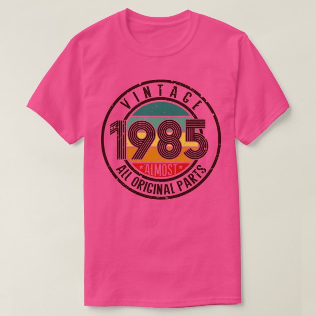 Camiseta Vintage 1985 (Diseño del anverso)