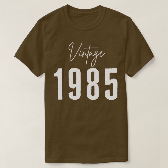 Camiseta Vintage 1985 3 (Diseño del anverso)