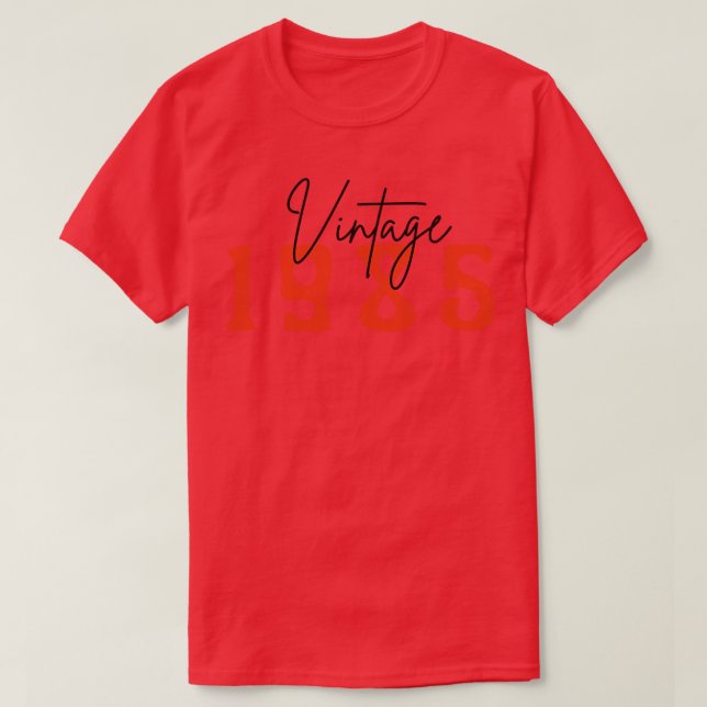 Camiseta Vintage 1985 9 (Diseño del anverso)