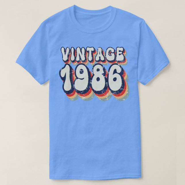 Camiseta Vintage 1986 (Diseño del anverso)