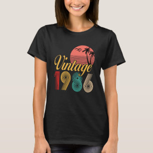 Camiseta Vintage 1986 36º Cumpleaños Para Hombres Hombres H