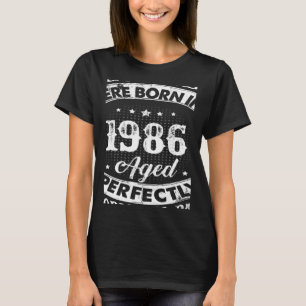 Camiseta Vintage 1986 36 años Hombres de edad mujeres 36 añ