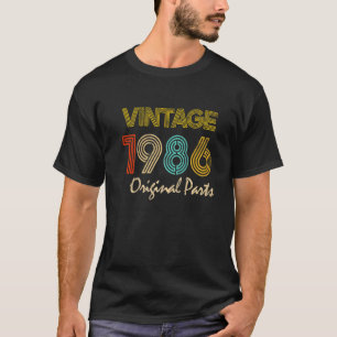 Camiseta Vintage 1986 36 Años Hombres Y Mujeres 36º Nacimie