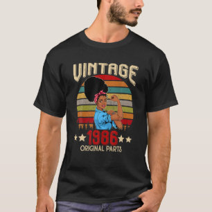 Camiseta Vintage 1986 Hecho En 1986 36º Cumpleaños 36 Años
