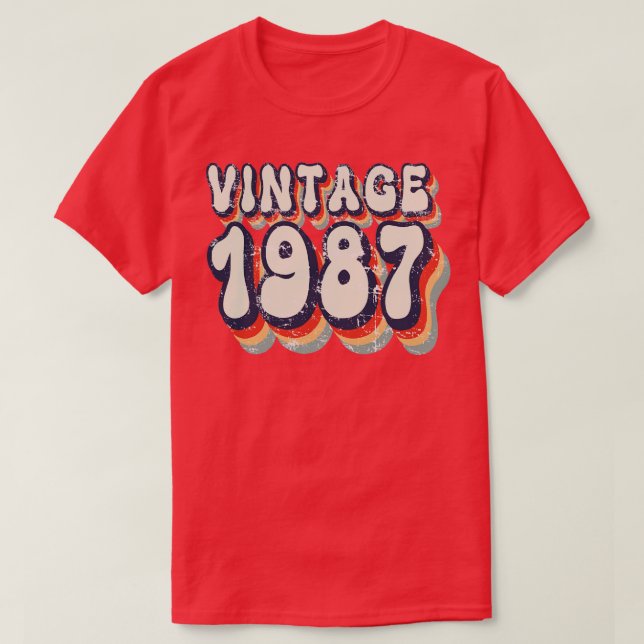 Camiseta Vintage 1987 (Diseño del anverso)