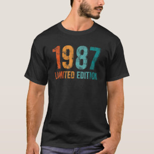 Camiseta Vintage 1987 Cumpleaños De Hombre O Mujer