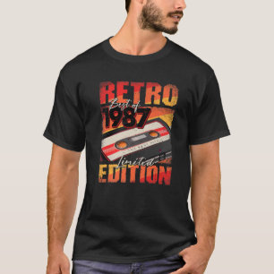 Camiseta Vintage 1987 T Mejor De Cinta Cassette 1987 35Th B