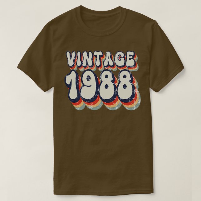 Camiseta Vintage 1988 2 (Diseño del anverso)