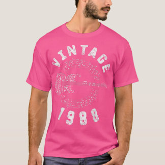 Camiseta Vintage 1988 Birthday Limited Edition Guitar Music